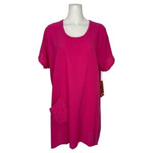 Oh My Gauze! Faith Cotton Gauze Blouse Tunic 3 US/XXL Plus Pink